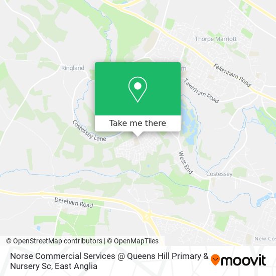 Norse Commercial Services @ Queens Hill Primary & Nursery Sc map