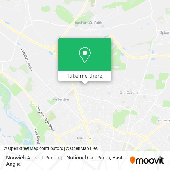 Norwich Airport Parking - National Car Parks map
