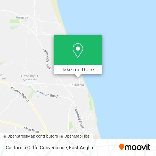 California Cliffs Convenience map