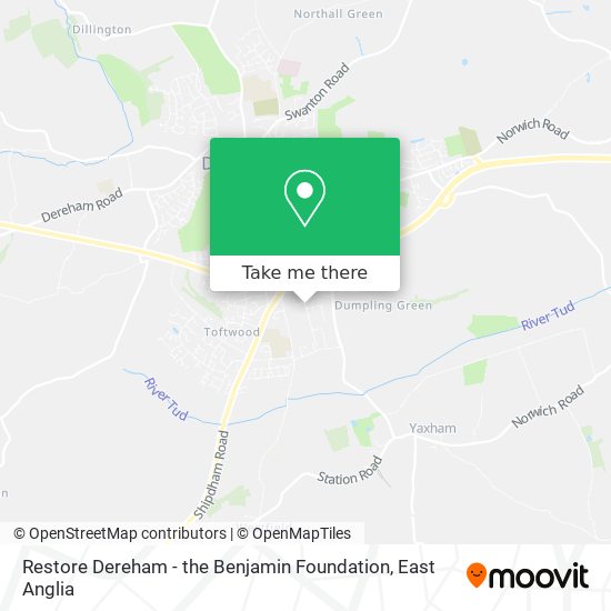 Restore Dereham - the Benjamin Foundation map