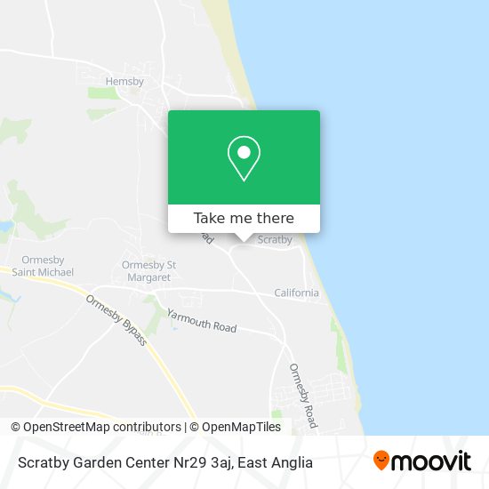 Scratby Garden Center Nr29 3aj map