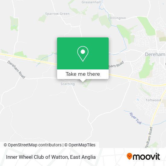 Inner Wheel Club of Watton map