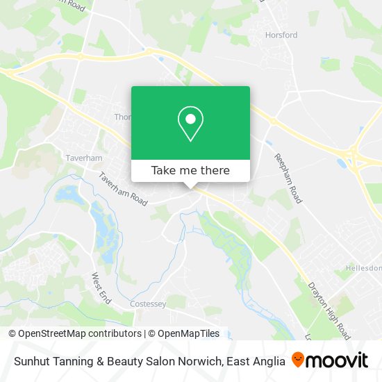 Sunhut Tanning & Beauty Salon Norwich map