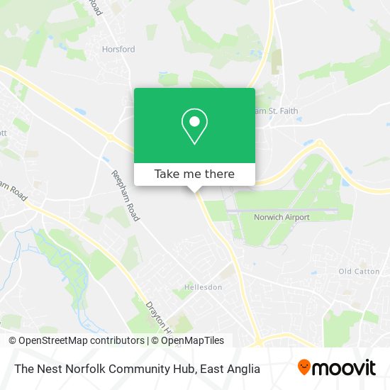 The Nest Norfolk Community Hub map