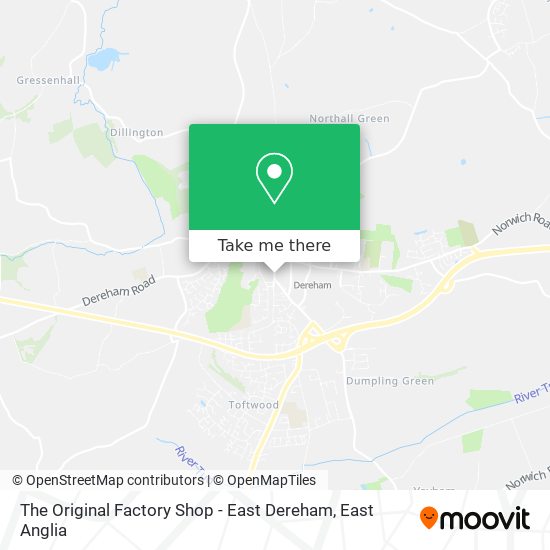 The Original Factory Shop - East Dereham map