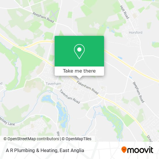 A R Plumbing & Heating map