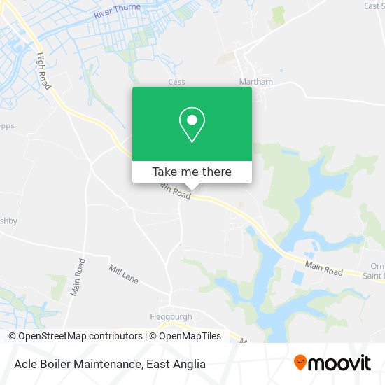 Acle Boiler Maintenance map