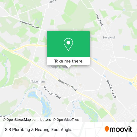 S B Plumbing & Heating map