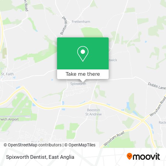 Spixworth Dentist map