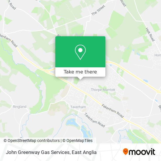 John Greenway Gas Services map