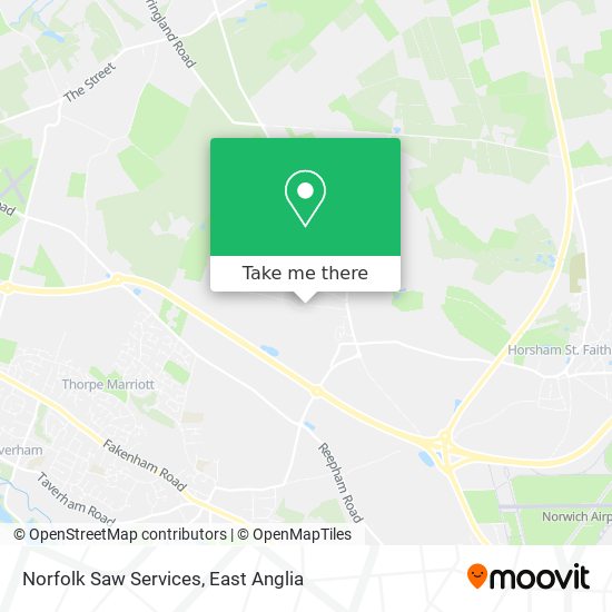 Norfolk Saw Services map