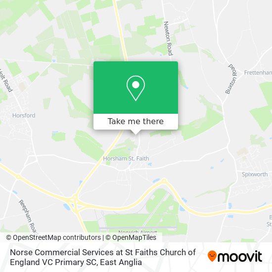 Norse Commercial Services at St Faiths Church of England VC Primary SC map