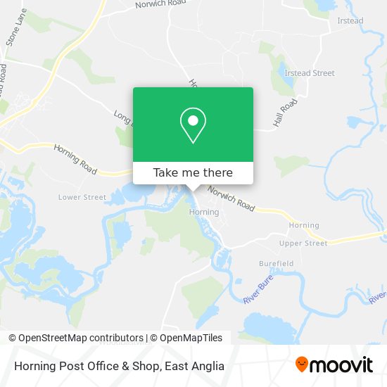 Horning Post Office & Shop map