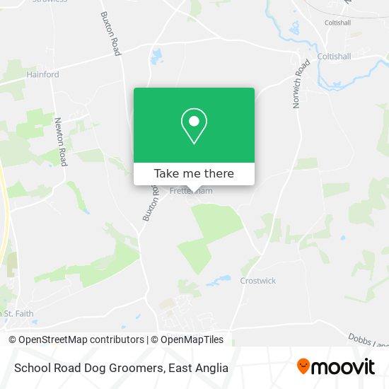 School Road Dog Groomers map