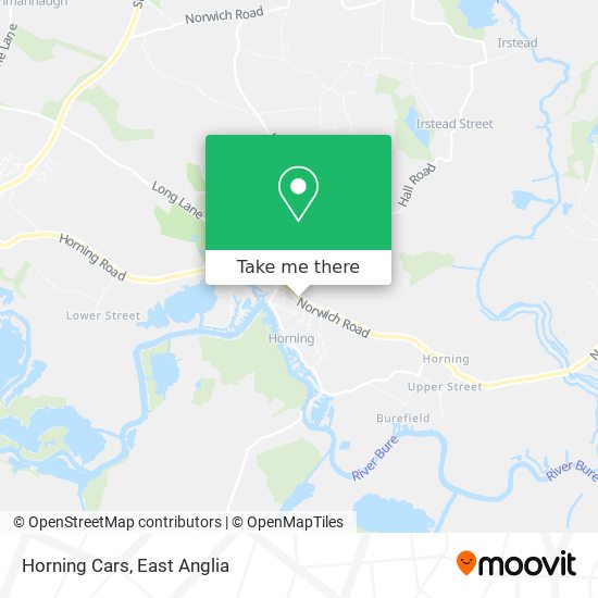 Horning Cars map