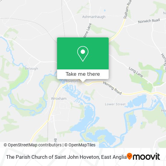 The Parish Church of Saint John Hoveton map