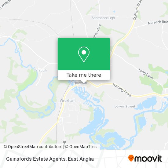 Gainsfords Estate Agents map