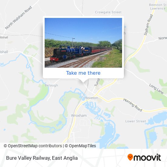 Bure Valley Railway map