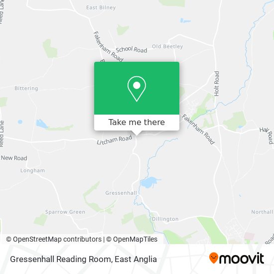 Gressenhall Reading Room map