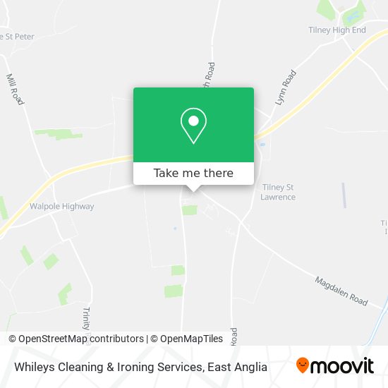 Whileys Cleaning & Ironing Services map