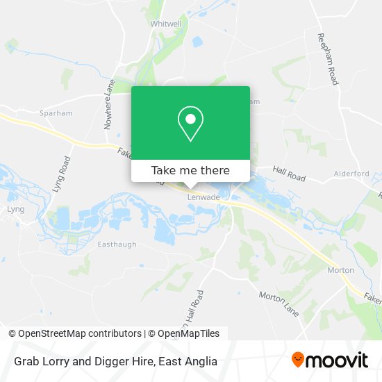 Grab Lorry and Digger Hire map