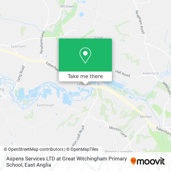 Aspens Services LTD at Great Witchingham Primary School map