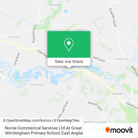 Norse Commerical Services Ltd At Great Witchingham Primary School map