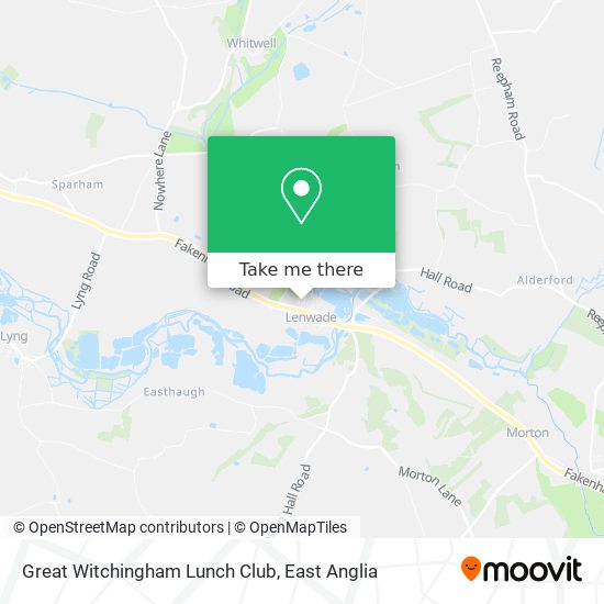 Great Witchingham Lunch Club map