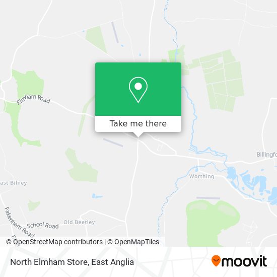 North Elmham Store map