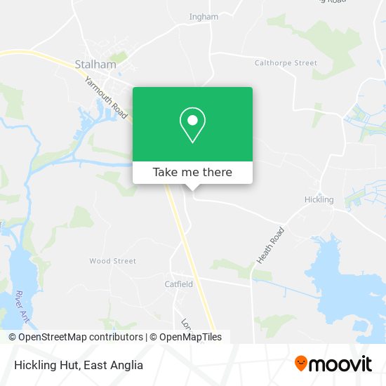 Hickling Hut map