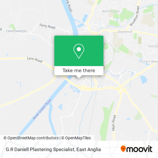 G.R Daniell Plastering Specialist map