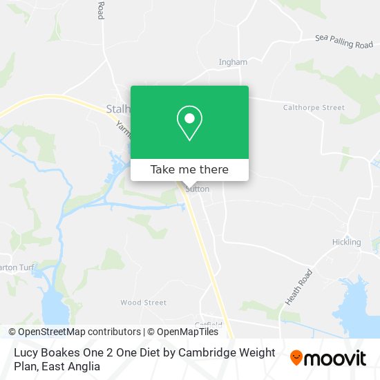 Lucy Boakes One 2 One Diet by Cambridge Weight Plan map