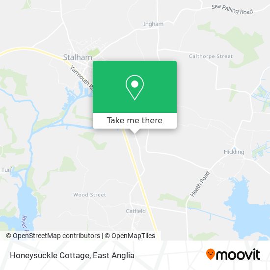 Honeysuckle Cottage map