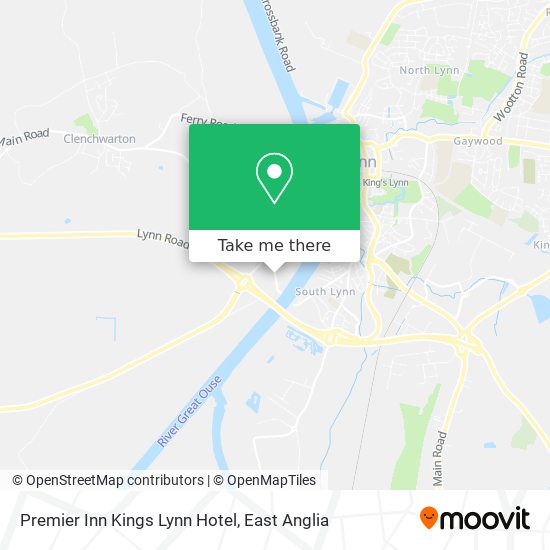 Premier Inn Kings Lynn Hotel map
