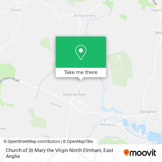 Church of St Mary the Virgin North Elmham map