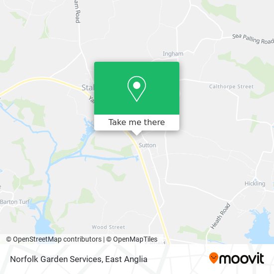 Norfolk Garden Services map