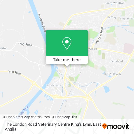 The London Road Veterinary Centre King's Lynn map