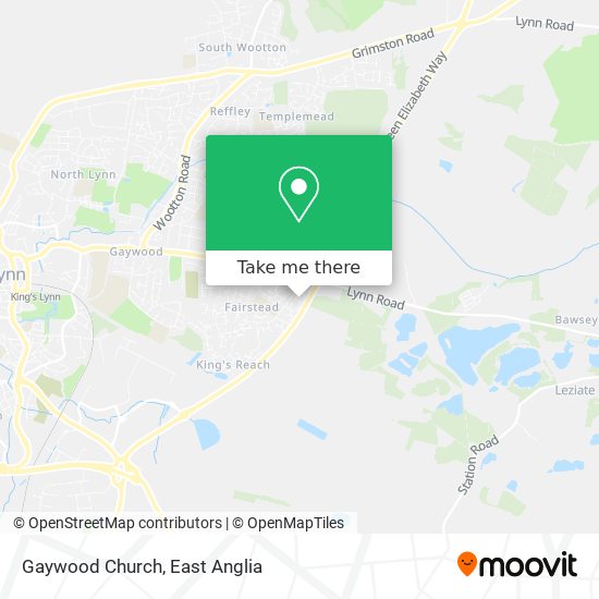 Gaywood Church map