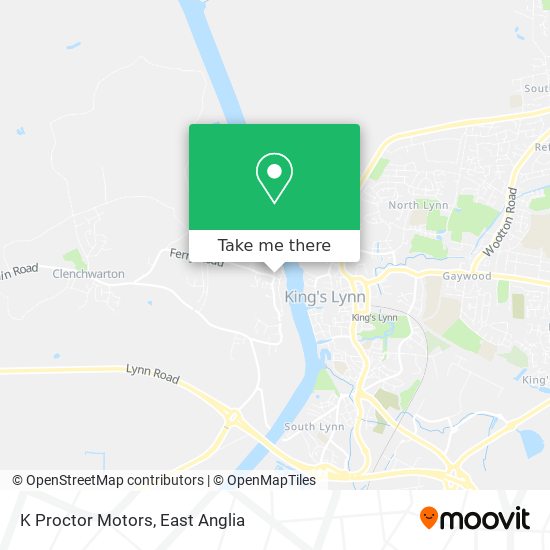 K Proctor Motors map