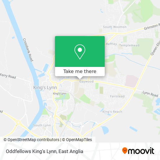 Oddfellows King's Lynn map