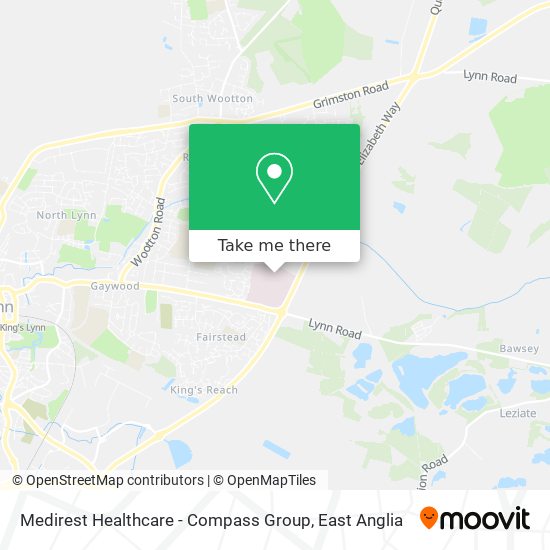 Medirest Healthcare - Compass Group map