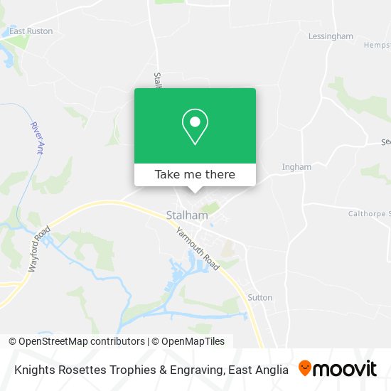 Knights Rosettes Trophies & Engraving map