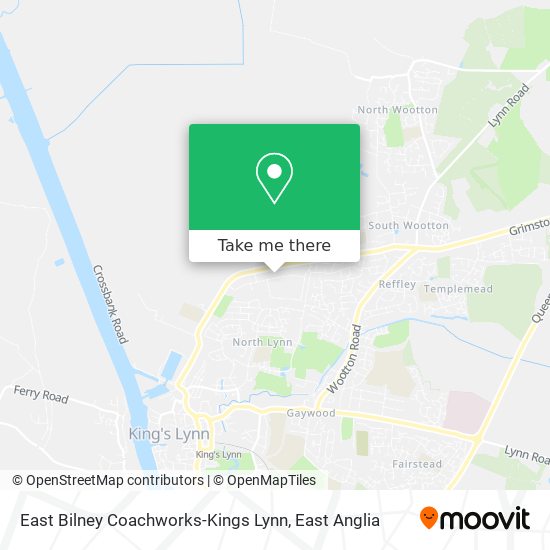 East Bilney Coachworks-Kings Lynn map