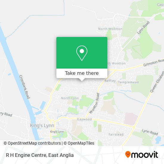 R H Engine Centre map