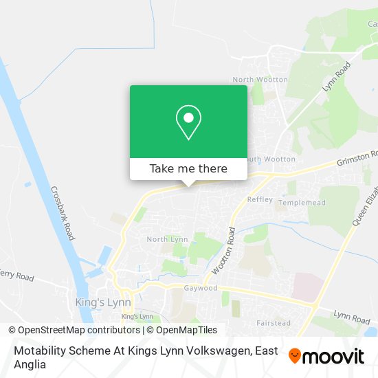 Motability Scheme At Kings Lynn Volkswagen map