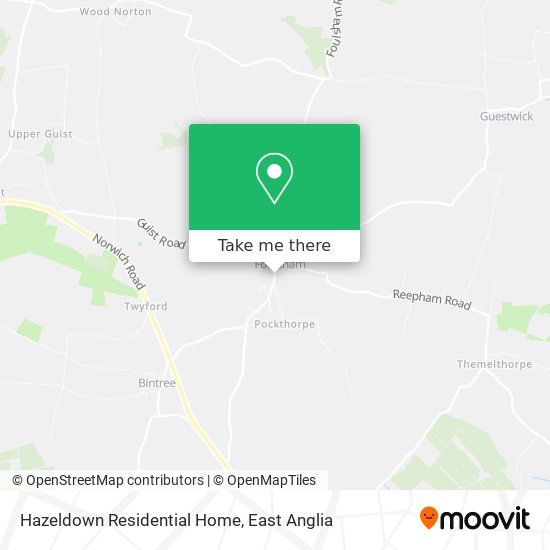 Hazeldown Residential Home map