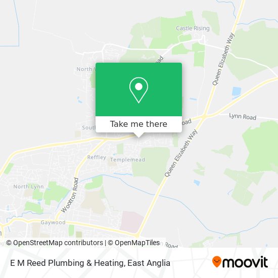 E M Reed Plumbing & Heating map