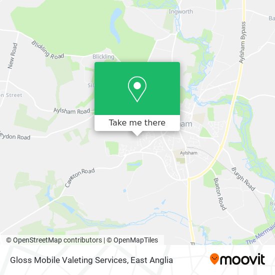 Gloss Mobile Valeting Services map