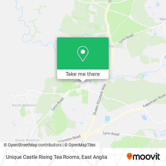 Unique Castle Rising Tea Rooms map