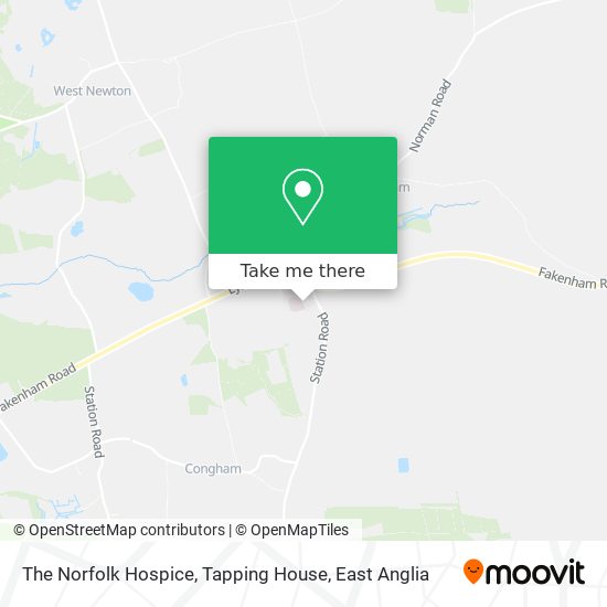 The Norfolk Hospice, Tapping House map